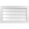 Ekena Millwork Vertical Surface Mount PVC Gable Vent w/ 2"W x 2"H , Brickmould Sill Frame, 26"W x 16"H GVPVE26X1603SN - alternate 1